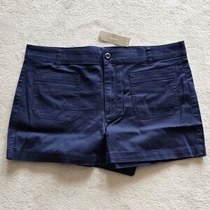 J Crew New patch pocket chino short Size 12, Navy, NWT